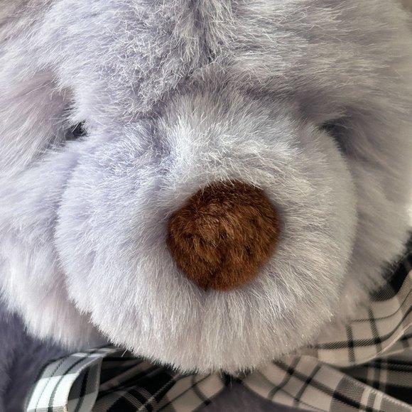 Vintage Gund Plush Bear My First Teddy Stuffed Animal Purple Lavender Bow Soft - Picture 8 of 13